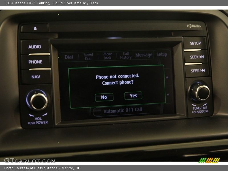 Liquid Silver Metallic / Black 2014 Mazda CX-5 Touring