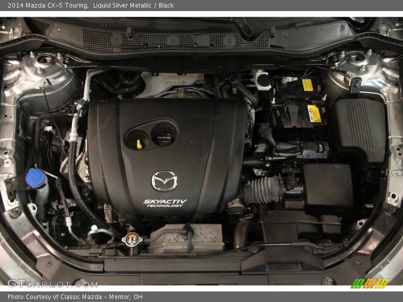 Liquid Silver Metallic / Black 2014 Mazda CX-5 Touring