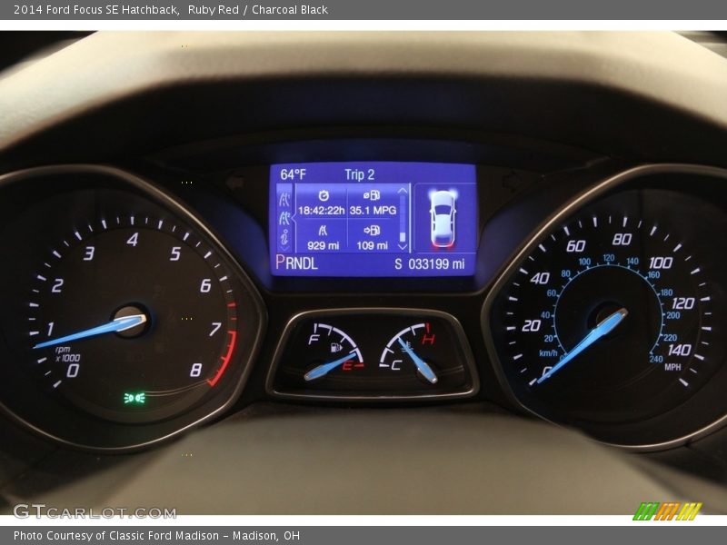 Ruby Red / Charcoal Black 2014 Ford Focus SE Hatchback