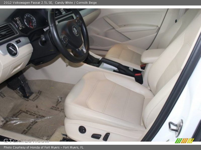 Candy White / Cornsilk Beige 2012 Volkswagen Passat 2.5L SE
