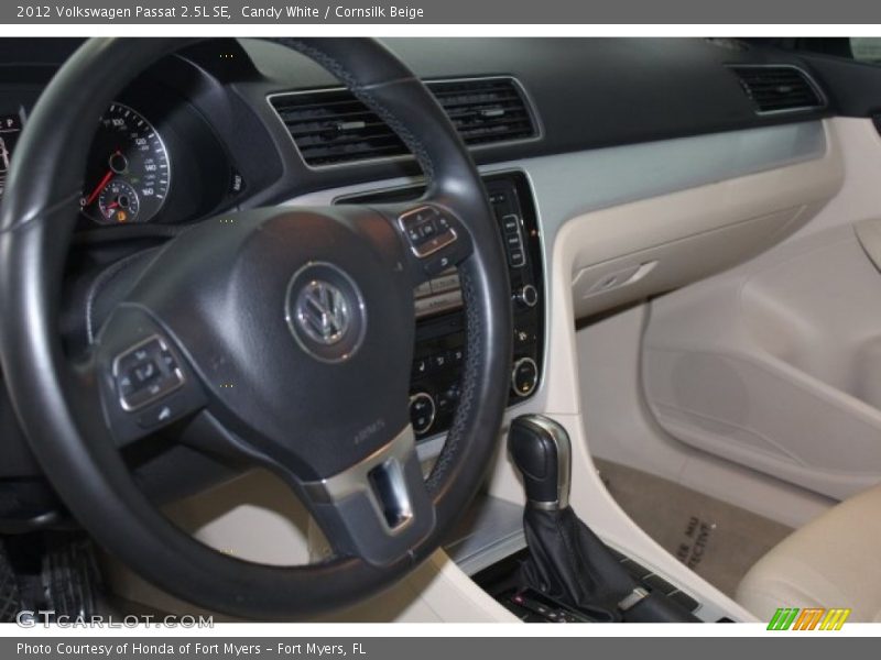 Candy White / Cornsilk Beige 2012 Volkswagen Passat 2.5L SE