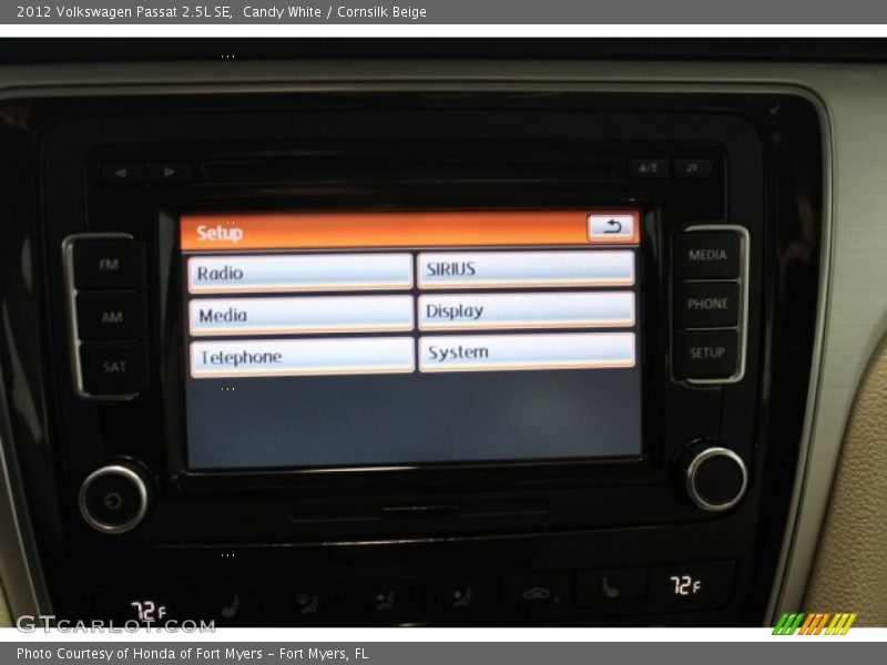 Candy White / Cornsilk Beige 2012 Volkswagen Passat 2.5L SE
