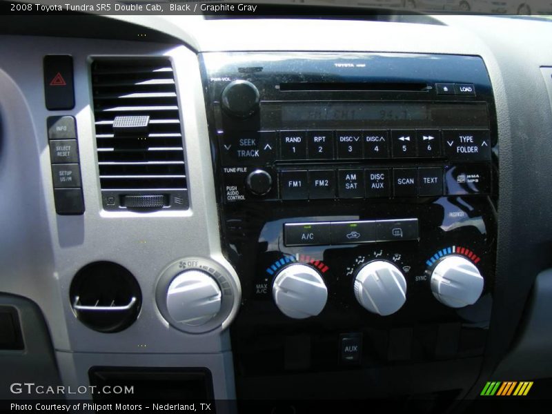 Black / Graphite Gray 2008 Toyota Tundra SR5 Double Cab