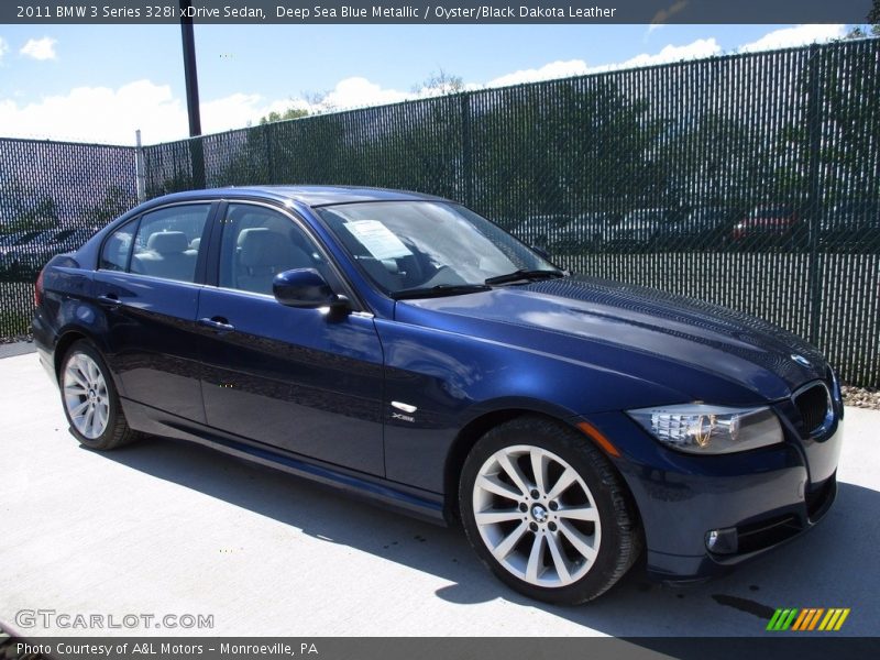 Deep Sea Blue Metallic / Oyster/Black Dakota Leather 2011 BMW 3 Series 328i xDrive Sedan