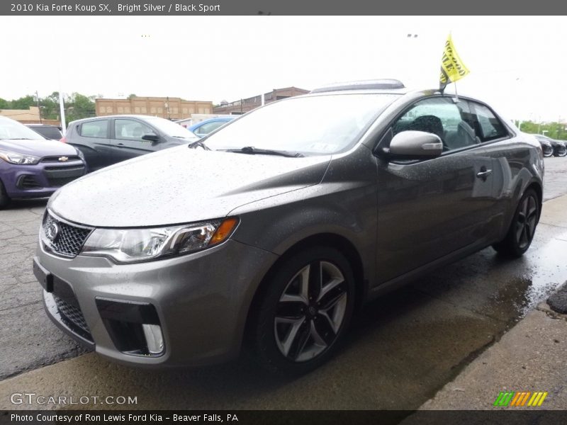 Bright Silver / Black Sport 2010 Kia Forte Koup SX
