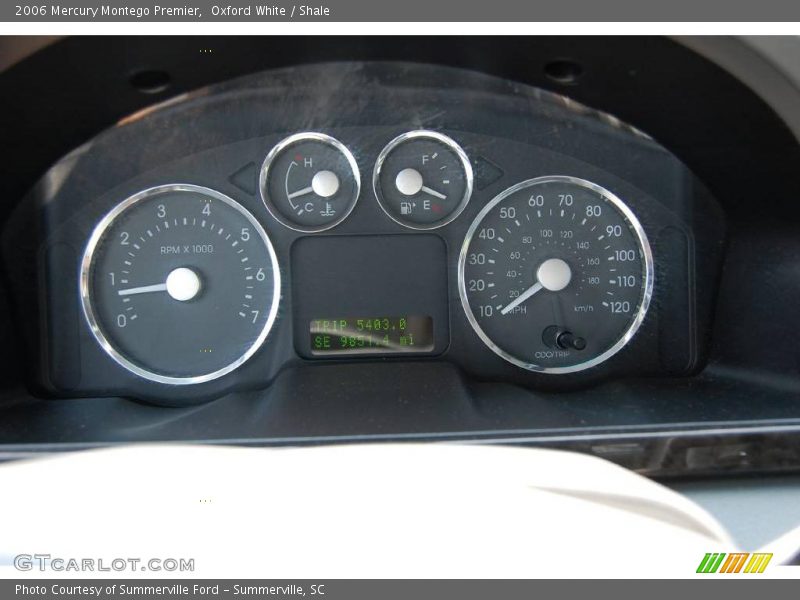 Oxford White / Shale 2006 Mercury Montego Premier