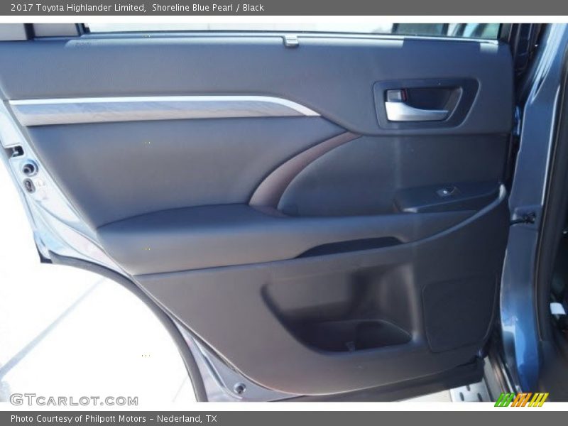 Shoreline Blue Pearl / Black 2017 Toyota Highlander Limited