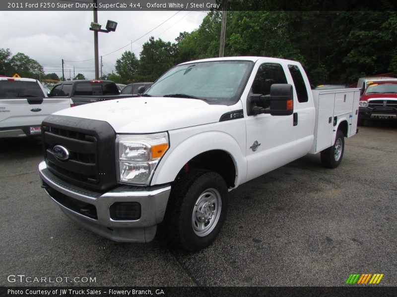 Oxford White / Steel Gray 2011 Ford F250 Super Duty XL SuperCab 4x4