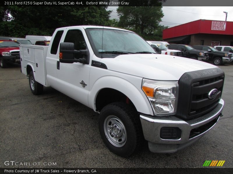 Oxford White / Steel Gray 2011 Ford F250 Super Duty XL SuperCab 4x4