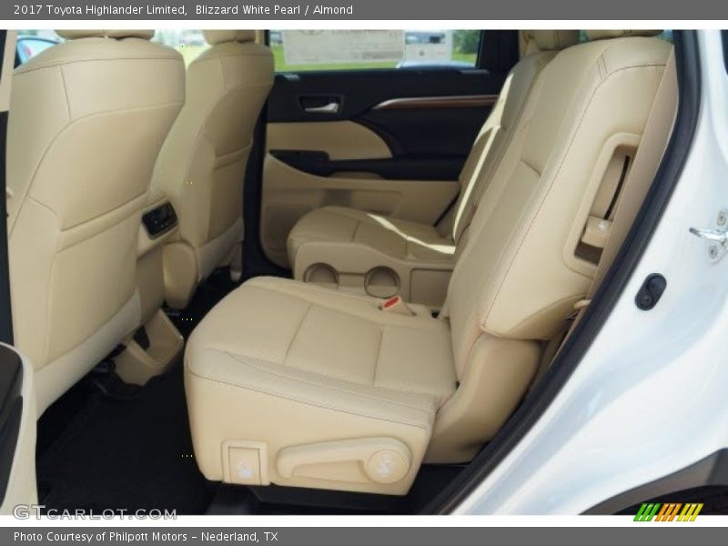 Rear Seat of 2017 Highlander Limited