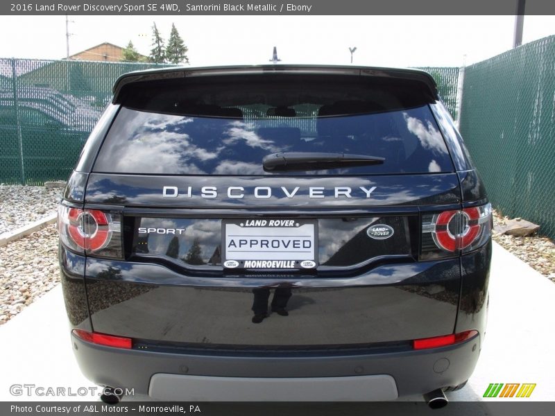 Santorini Black Metallic / Ebony 2016 Land Rover Discovery Sport SE 4WD