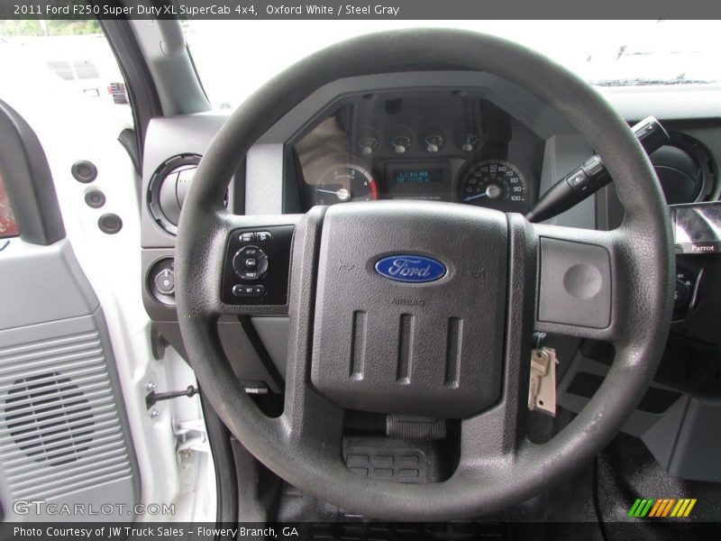 Oxford White / Steel Gray 2011 Ford F250 Super Duty XL SuperCab 4x4