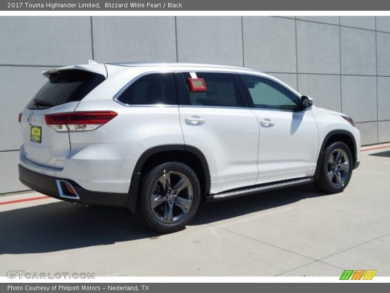Blizzard White Pearl / Black 2017 Toyota Highlander Limited