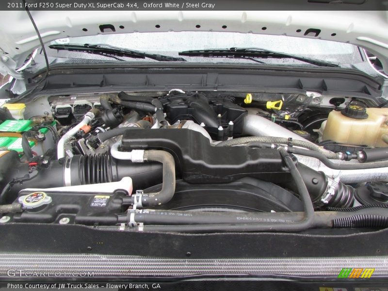 Oxford White / Steel Gray 2011 Ford F250 Super Duty XL SuperCab 4x4