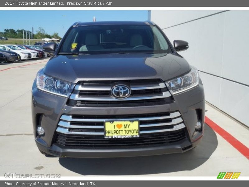 Predawn Gray Mica / Ash 2017 Toyota Highlander Limited