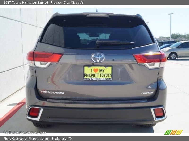 Predawn Gray Mica / Ash 2017 Toyota Highlander Limited