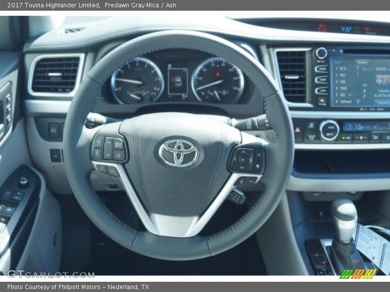 Predawn Gray Mica / Ash 2017 Toyota Highlander Limited
