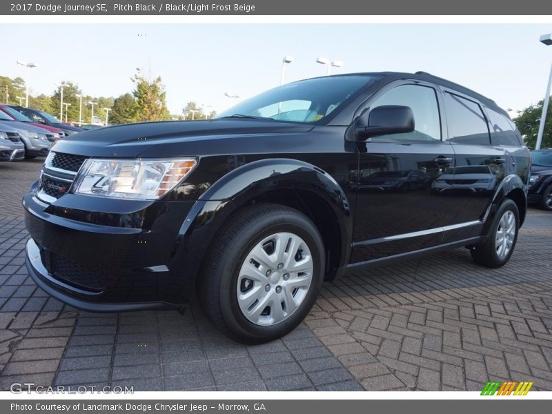 Pitch Black / Black/Light Frost Beige 2017 Dodge Journey SE