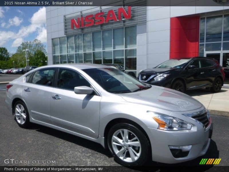 Brilliant Silver / Charcoal 2015 Nissan Altima 2.5 SV