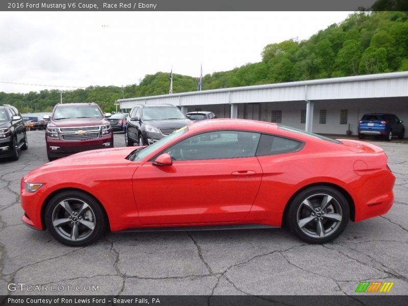 Race Red / Ebony 2016 Ford Mustang V6 Coupe