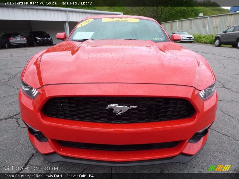 Race Red / Ebony 2016 Ford Mustang V6 Coupe
