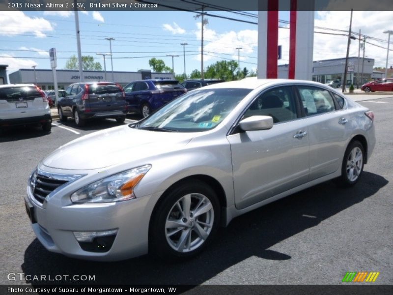 Brilliant Silver / Charcoal 2015 Nissan Altima 2.5 SV