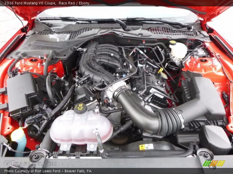 Race Red / Ebony 2016 Ford Mustang V6 Coupe