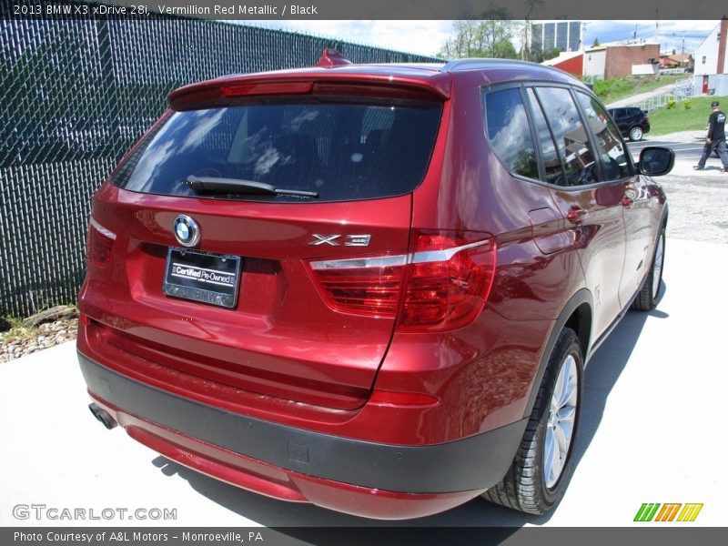 Vermillion Red Metallic / Black 2013 BMW X3 xDrive 28i
