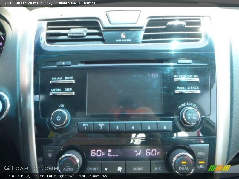 Brilliant Silver / Charcoal 2015 Nissan Altima 2.5 SV