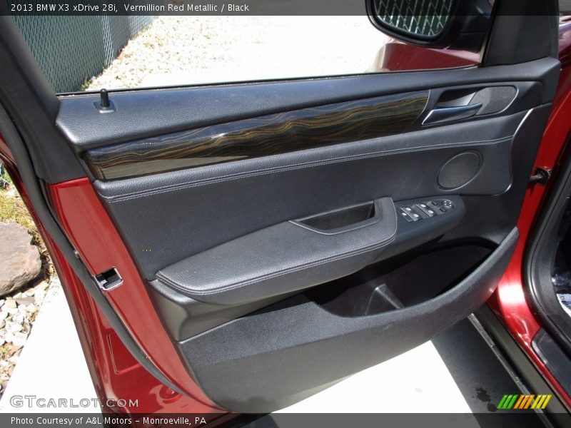 Vermillion Red Metallic / Black 2013 BMW X3 xDrive 28i