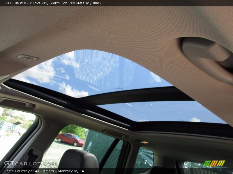Vermillion Red Metallic / Black 2013 BMW X3 xDrive 28i