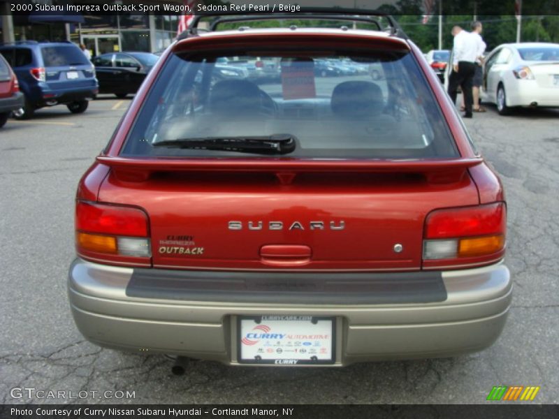 Sedona Red Pearl / Beige 2000 Subaru Impreza Outback Sport Wagon