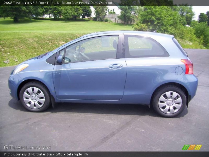 Bayou Blue Pearl / Dark Charcoal 2008 Toyota Yaris S 3 Door Liftback
