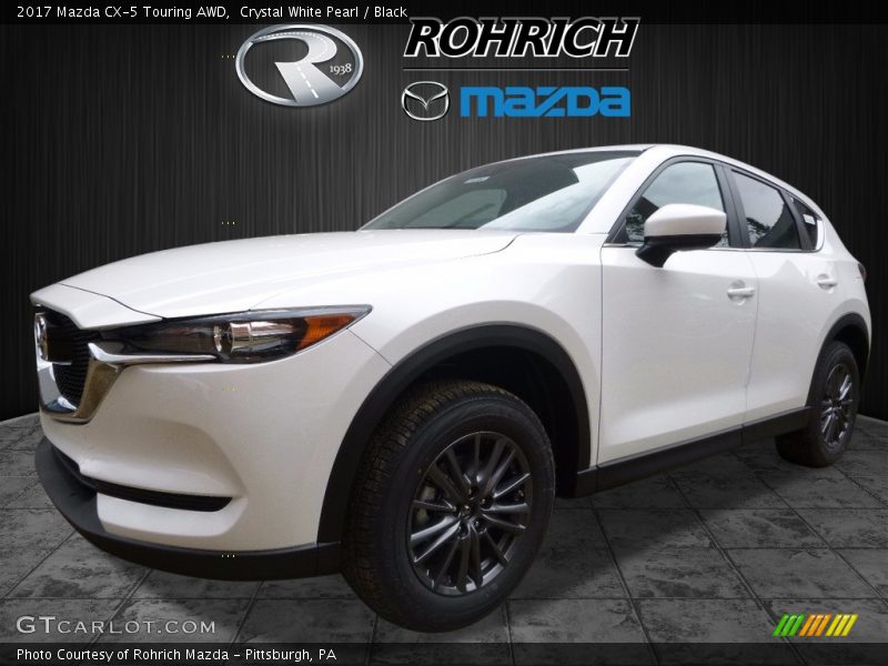Crystal White Pearl / Black 2017 Mazda CX-5 Touring AWD