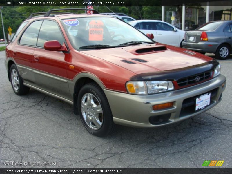 Sedona Red Pearl / Beige 2000 Subaru Impreza Outback Sport Wagon