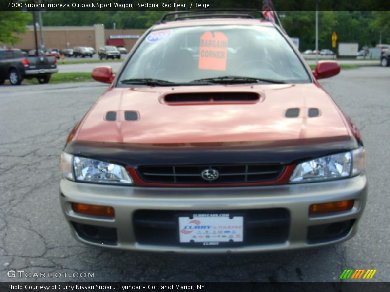 Sedona Red Pearl / Beige 2000 Subaru Impreza Outback Sport Wagon