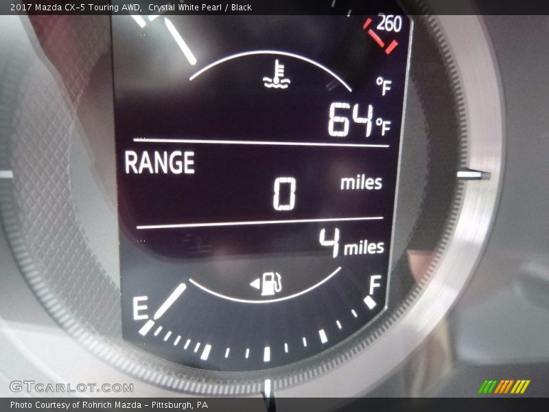 Crystal White Pearl / Black 2017 Mazda CX-5 Touring AWD