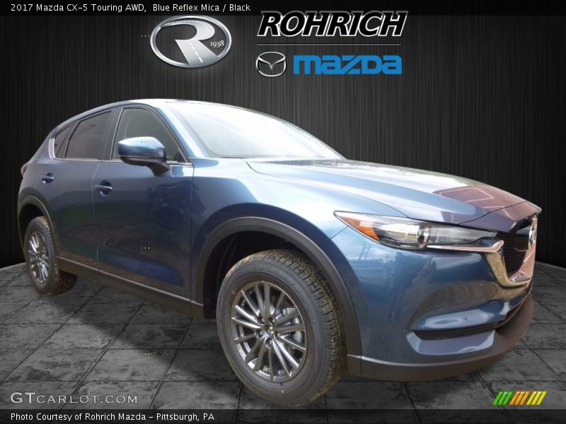 Blue Reflex Mica / Black 2017 Mazda CX-5 Touring AWD