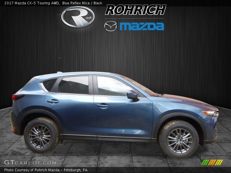 Blue Reflex Mica / Black 2017 Mazda CX-5 Touring AWD