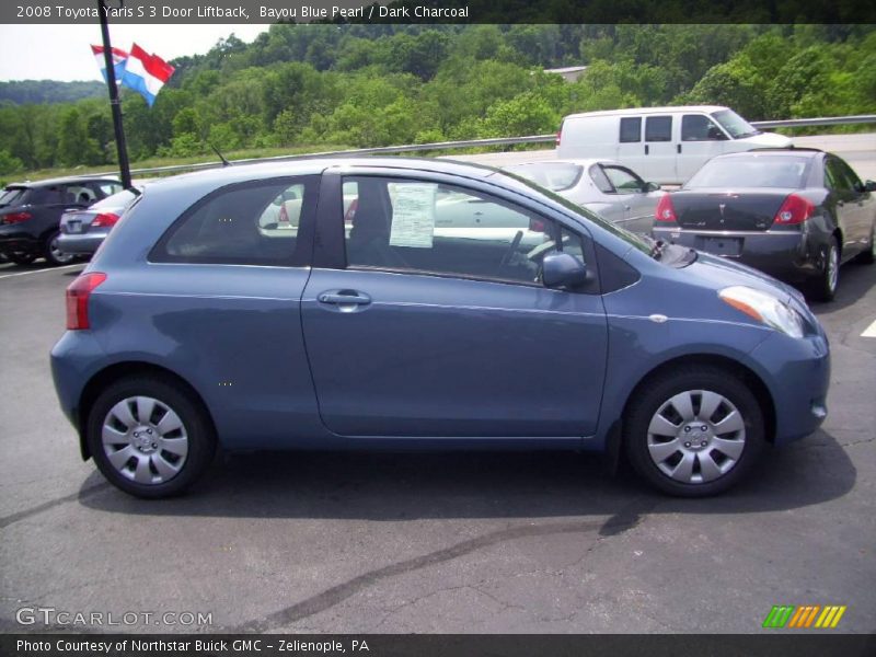 Bayou Blue Pearl / Dark Charcoal 2008 Toyota Yaris S 3 Door Liftback