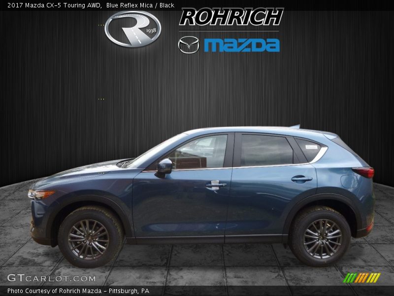 Blue Reflex Mica / Black 2017 Mazda CX-5 Touring AWD