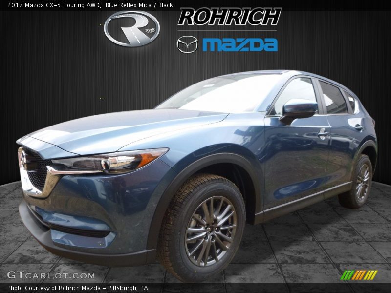 Blue Reflex Mica / Black 2017 Mazda CX-5 Touring AWD
