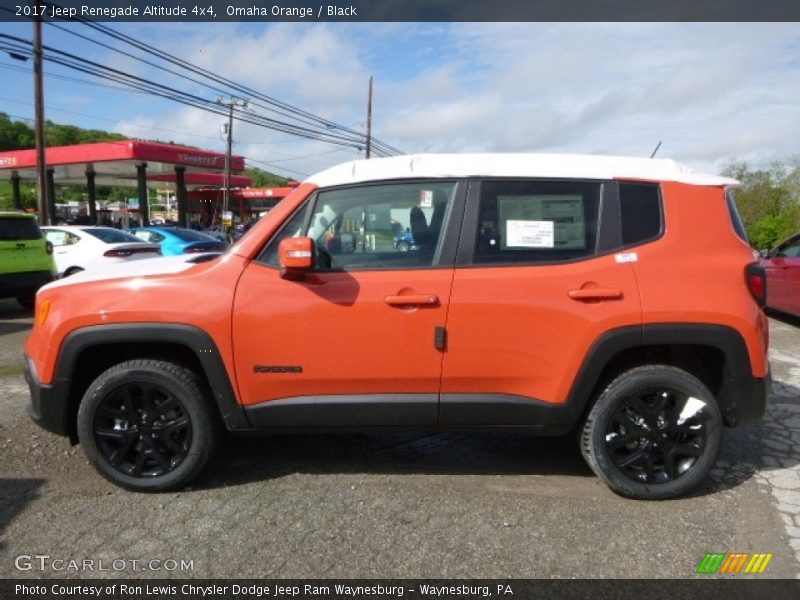 Omaha Orange / Black 2017 Jeep Renegade Altitude 4x4