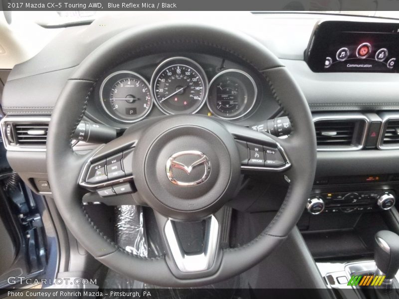 Blue Reflex Mica / Black 2017 Mazda CX-5 Touring AWD