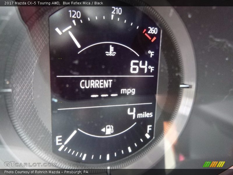 Blue Reflex Mica / Black 2017 Mazda CX-5 Touring AWD
