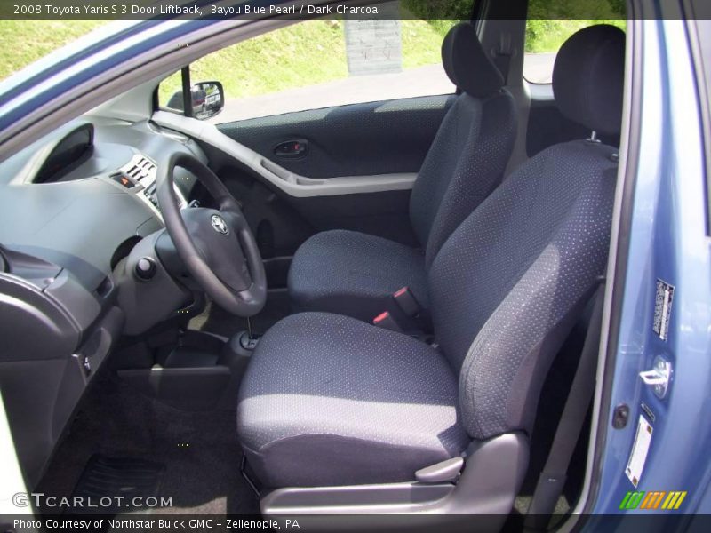 Bayou Blue Pearl / Dark Charcoal 2008 Toyota Yaris S 3 Door Liftback