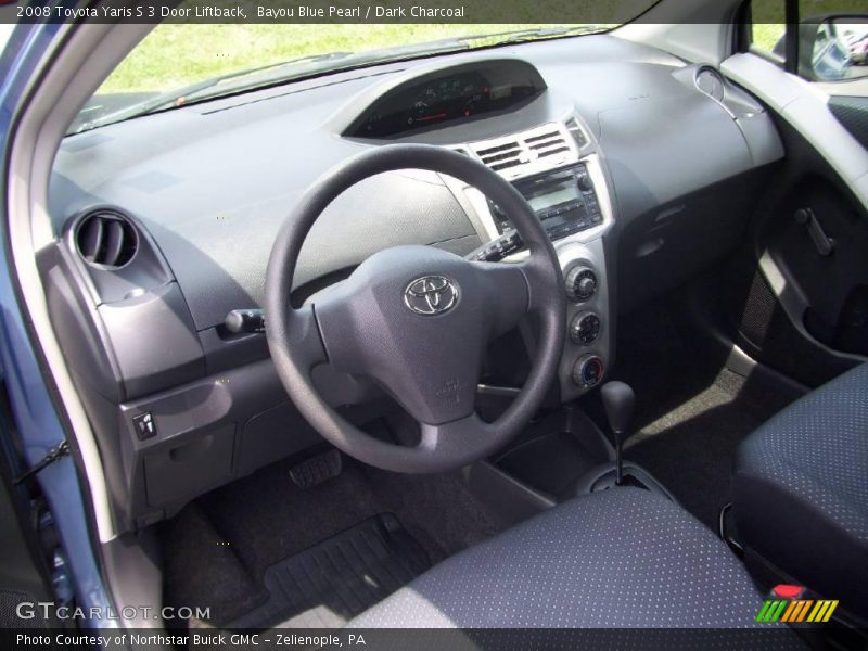 Bayou Blue Pearl / Dark Charcoal 2008 Toyota Yaris S 3 Door Liftback
