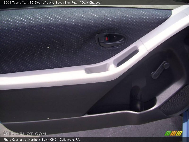 Bayou Blue Pearl / Dark Charcoal 2008 Toyota Yaris S 3 Door Liftback