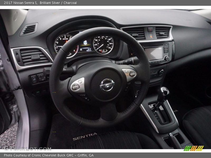 Brilliant Silver / Charcoal 2017 Nissan Sentra S