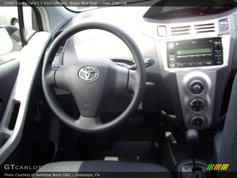 Bayou Blue Pearl / Dark Charcoal 2008 Toyota Yaris S 3 Door Liftback